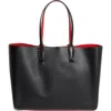 Christian Louboutin Large Cabata Soft Leather Tote Bag In Black