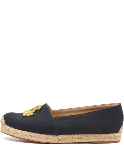 Pre-owned Christian Louboutin Lather Espadrilles