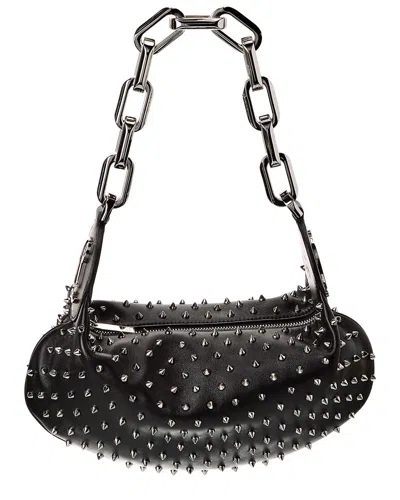 Christian Louboutin Le 54 Chain Leather Shoulder Bag In Black