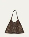 Christian Louboutin Le 54 Leopard-print Leather Tote Bag In Leopard