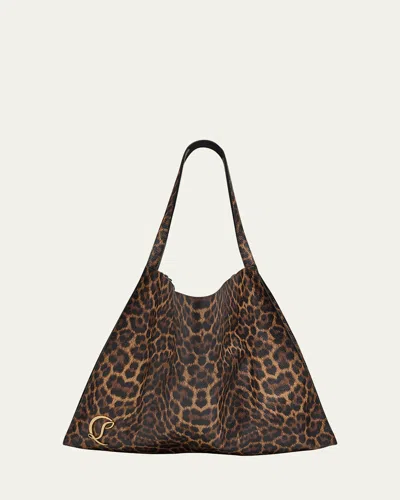 Christian Louboutin Le 54 Leopard-print Leather Tote Bag