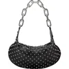 Christian Louboutin Le 54 Stud Detailed Shoulder Bag In H651 Black/ Silver/ Silver