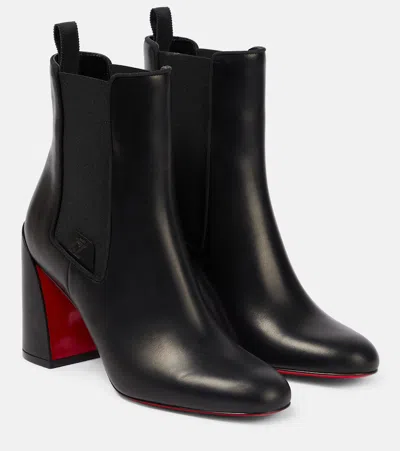 CHRISTIAN LOUBOUTIN LEATHER ANKLE BOOTS