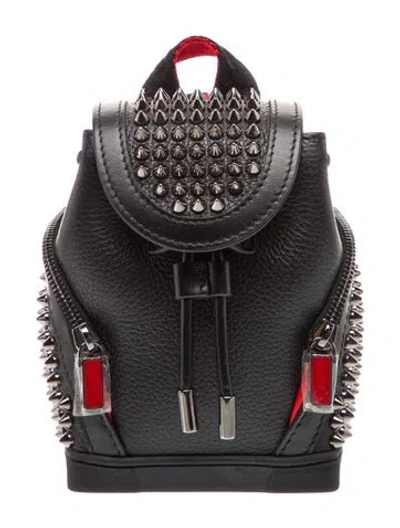 Pre-owned Christian Louboutin Leather Backpack In Black