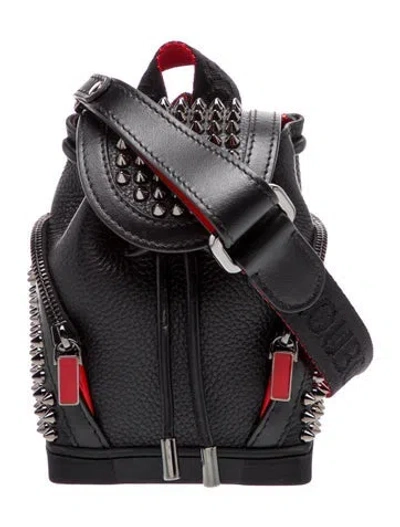 Pre-owned Christian Louboutin Leather Backpack In Black