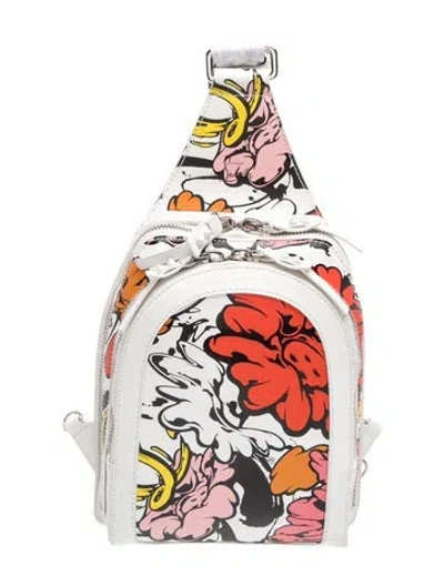 Pre-owned Christian Louboutin Leather Backpack In White