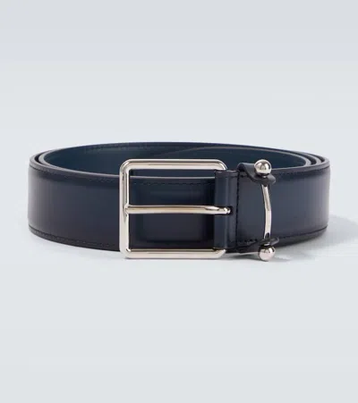 Christian Louboutin Leather Belt In Black