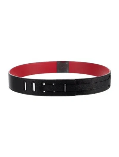 Pre-owned Christian Louboutin Leather Belt In Multi