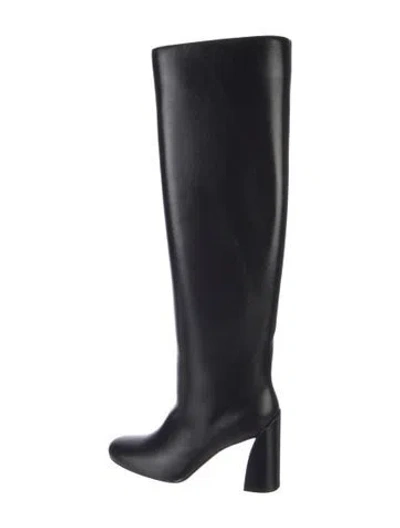 Pre-owned Christian Louboutin Leather Boots In Black