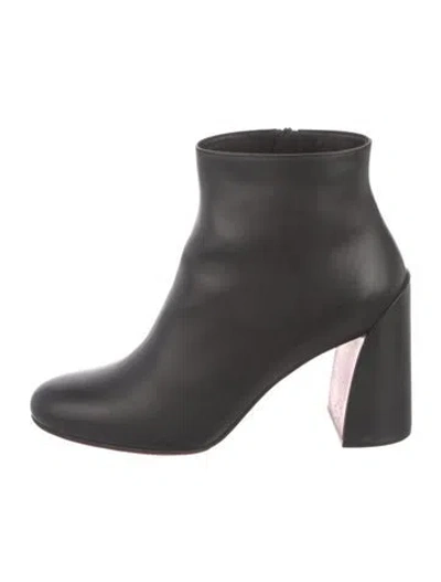 Pre-owned Christian Louboutin Leather Boots In Black