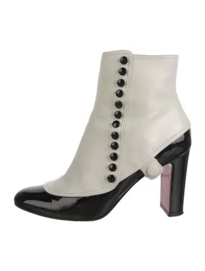 Pre-owned Christian Louboutin Leather Boots In Yellow