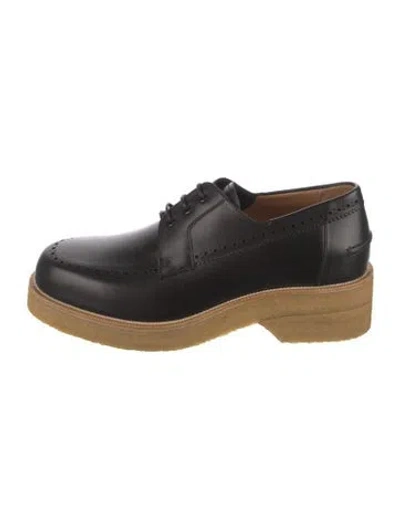 Pre-owned Christian Louboutin Leather Brogues W/ Tags In Black