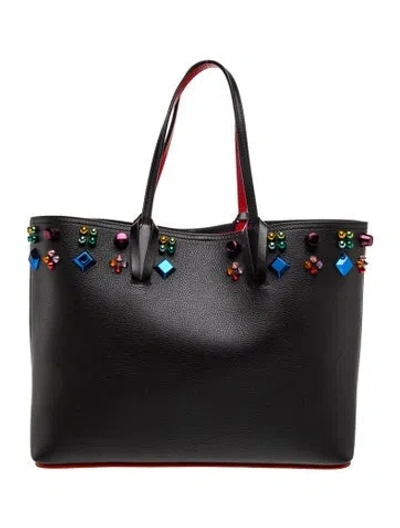 Pre-owned Christian Louboutin Leather Cabata In Black