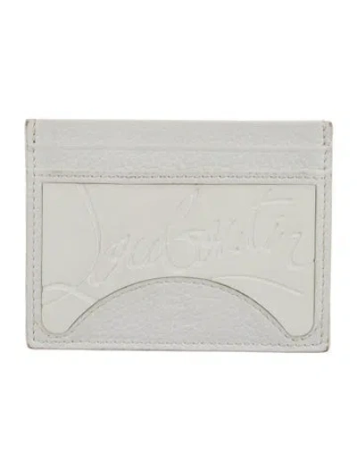 Pre-owned Christian Louboutin Leather Card Holder In Multi