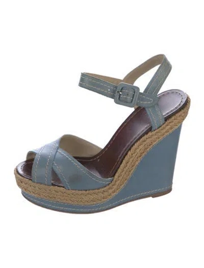 Pre-owned Christian Louboutin Leather Colorblock Pattern Espadrilles