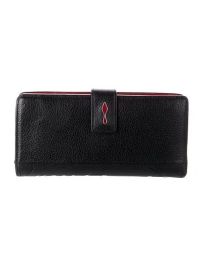 Pre-owned Christian Louboutin Leather Continental Wallet In Multi