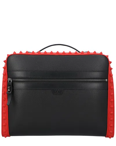 Christian Louboutin Leather Crossbody In Black