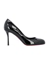 Christian Louboutin Leather High Heels In Black