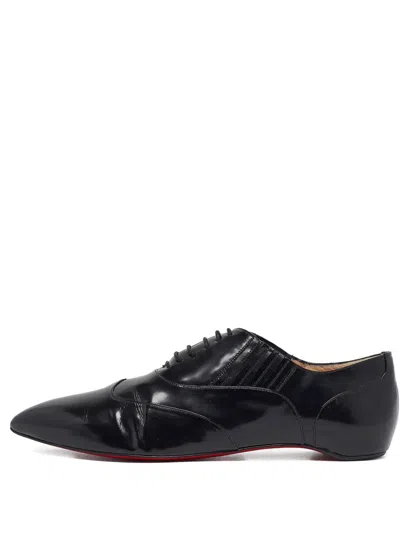 Pre-owned Christian Louboutin Leather Lace-up Oxford Shoes