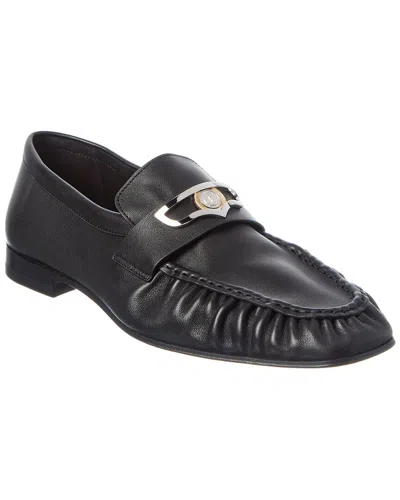 Christian Louboutin Leather Loafer In Black