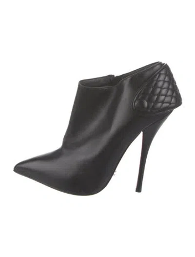 Pre-owned Christian Louboutin Leather Mules In Black