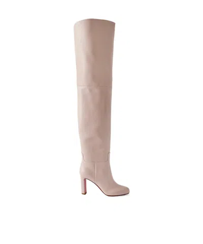 Christian Louboutin Loo 85 Leather Over-the-knee Boots In Multi