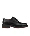 Christian Louboutin Leather Platform Loafers In Black