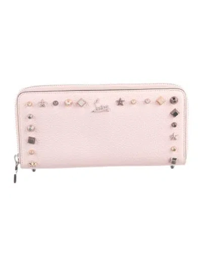 Pre-owned Christian Louboutin Leather Printed Continental Wallet In Multi