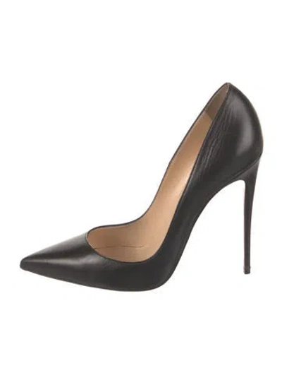 Pre-owned Christian Louboutin Leather Pumps In Black