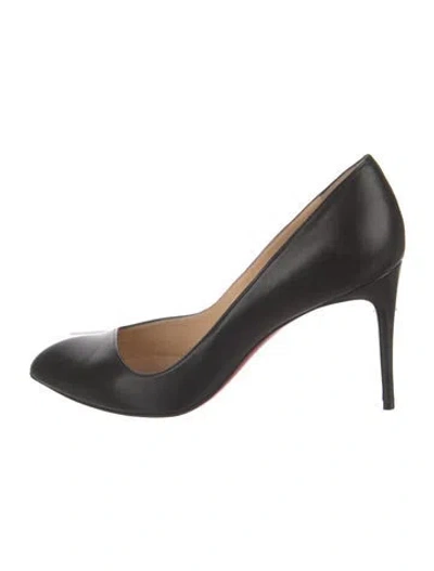 Pre-owned Christian Louboutin Leather Pumps In Black