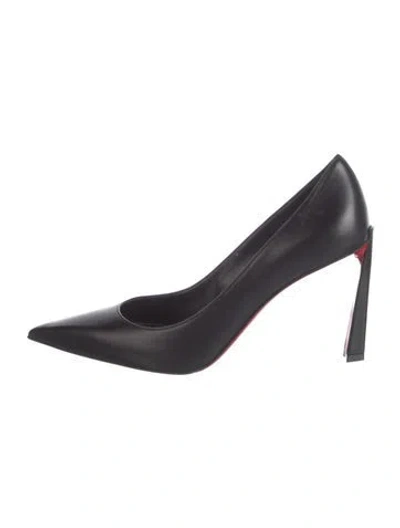 Pre-owned Christian Louboutin Leather Pumps In Black