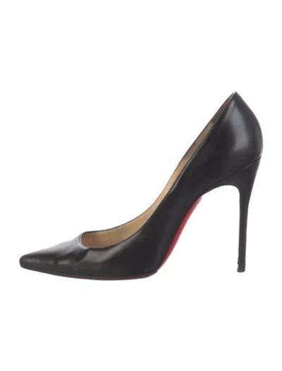Pre-owned Christian Louboutin Leather Pumps In Black