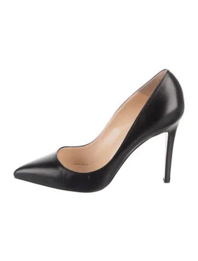 Pre-owned Christian Louboutin Leather Pumps In Black