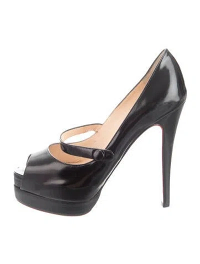 Pre-owned Christian Louboutin Leather Pumps In Black