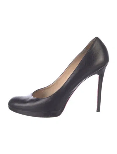 Pre-owned Christian Louboutin Leather Pumps In Blue