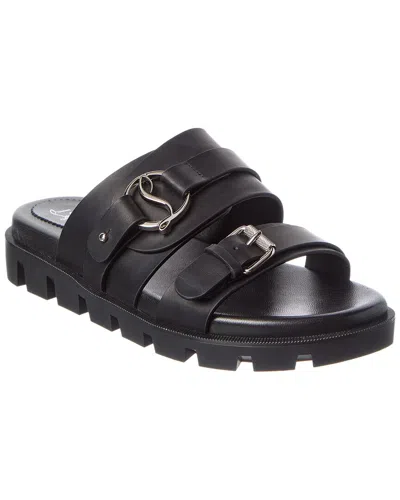 Christian Louboutin Leather Sandal In Black