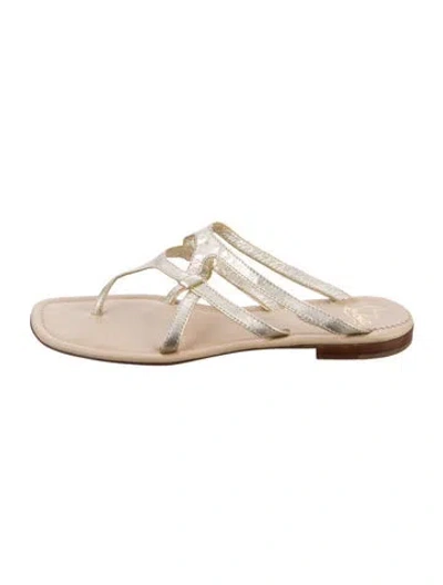 Pre-owned Christian Louboutin Leather Slides