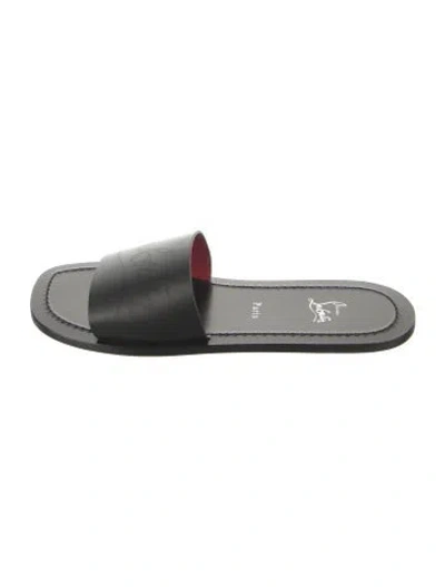 Pre-owned Christian Louboutin Leather Slides In Multi