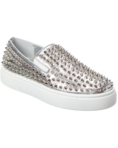 CHRISTIAN LOUBOUTIN CHRISTIAN LOUBOUTIN LEATHER SLIP-ON SNEAKER