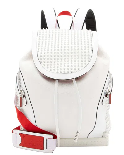Pre-owned Christian Louboutin Leather Spiked Explorafunk Backpack (authentic Pre-loved)
