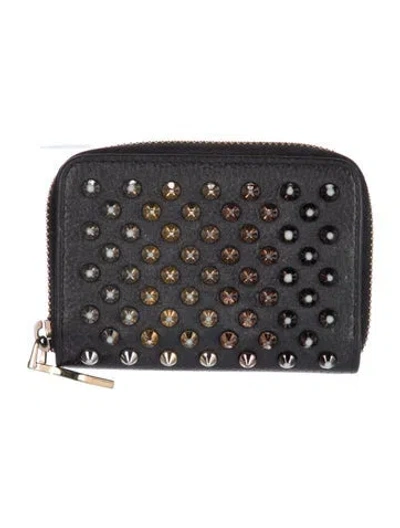 Pre-owned Christian Louboutin Leather Wallet In Black