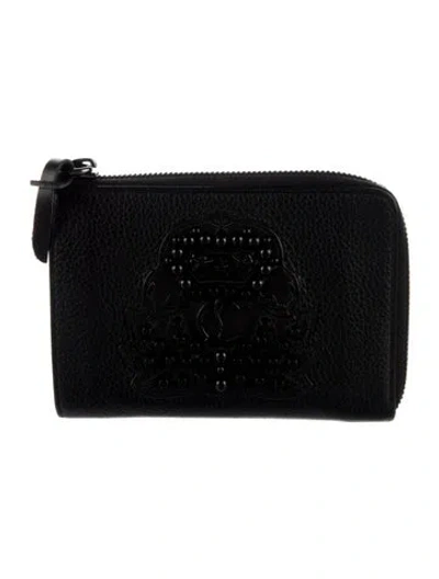 Pre-owned Christian Louboutin Leather Wallet In Black