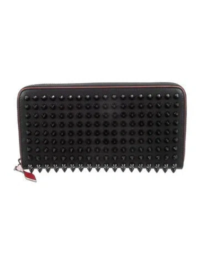 Pre-owned Christian Louboutin Leather Wallet In Black