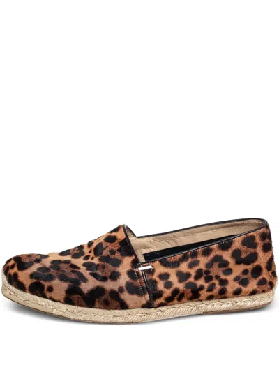 Pre-owned Christian Louboutin Leopard Espadrilles