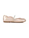 Christian Louboutin Chickistrass Leather Ballet Flats In Rose Gold