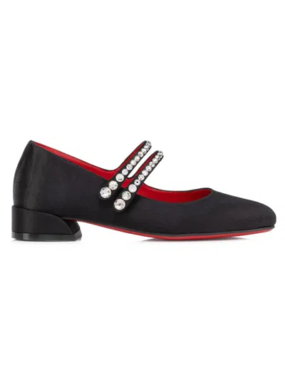Christian Louboutin Little Girl's & Girl's Jane Fille Shoes In Black