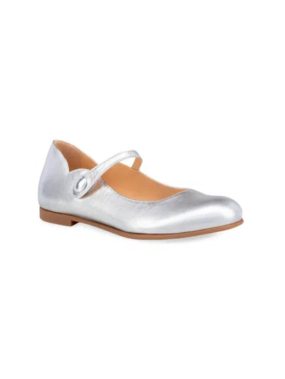 Christian Louboutin Little Girl's & Girl's Melodie Chick Flats In Silver