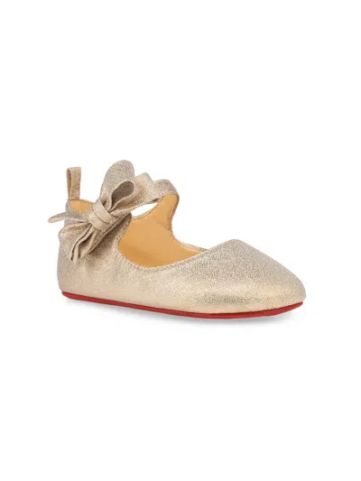 Christian Louboutin Little Kid's & Kid's Baby Lou Babe In Gold