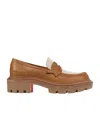 Christian Louboutin Loafers - Waxed Calf Leather - Terra - Men