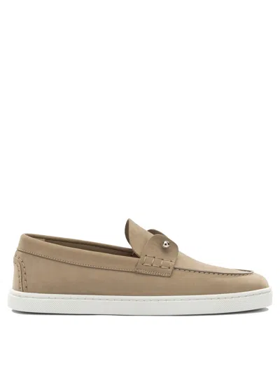 Christian Louboutin Loafers & Slippers Beige In Brown